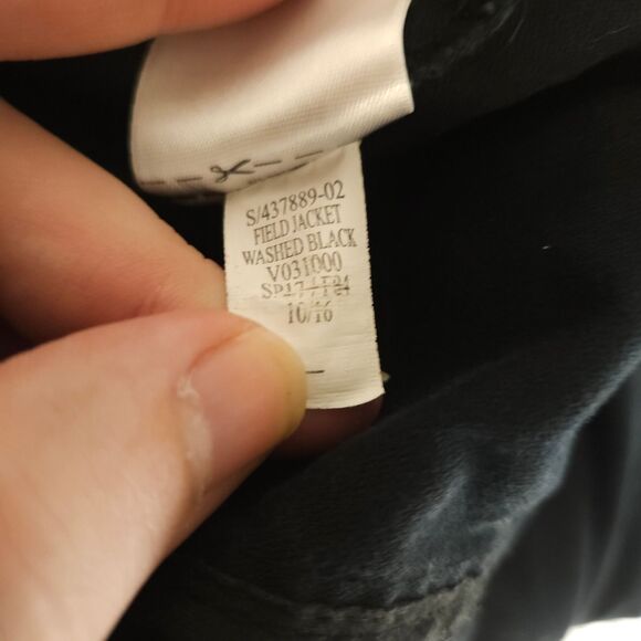 Old Navy Women Small Navy Blue Full Zip Cotton Mock Neck Utility Field Jacket - Picture 5 of 9